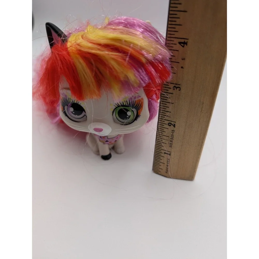 VIP Pets Mini Fans Kitty Cat‎ Figure Elektra Multicolor Long Hair Toy